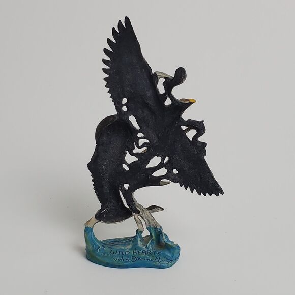 Perth Pewter Wild Hearts by John Dennett 1994 Figure Native American Geese Raven - Picture 3 of 6